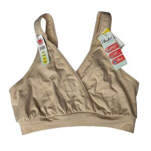 New playtex tan unlined wire free nursing bra medium